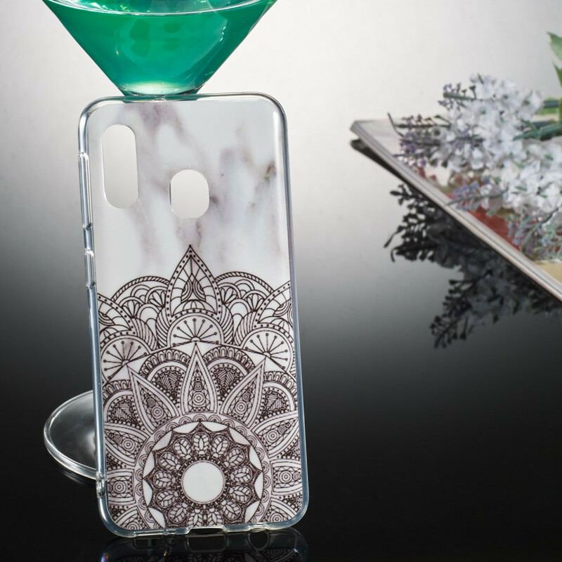 Cover Samsung Galaxy A20e Marmoreret Mandala