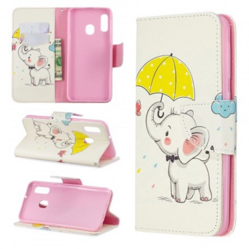 Flip Cover Samsung Galaxy A20e Baby Elefant