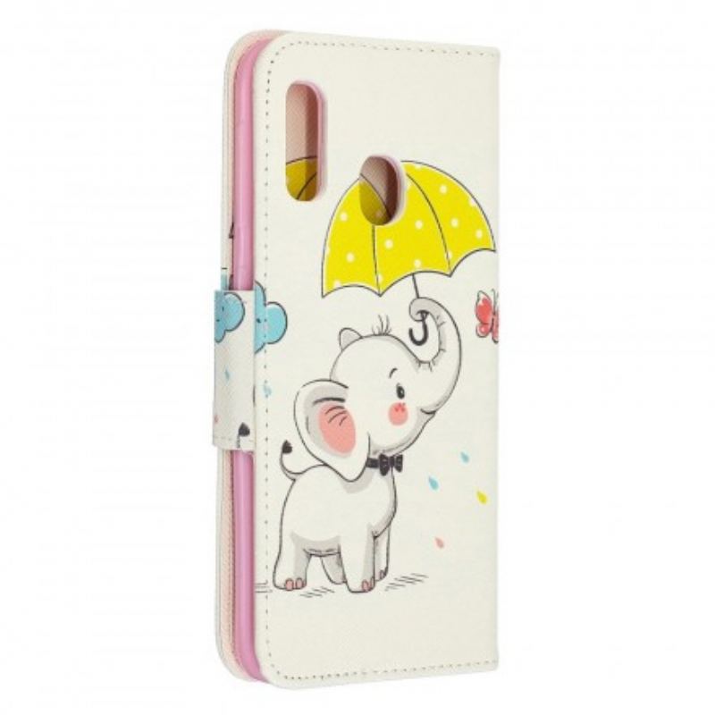 Flip Cover Samsung Galaxy A20e Baby Elefant