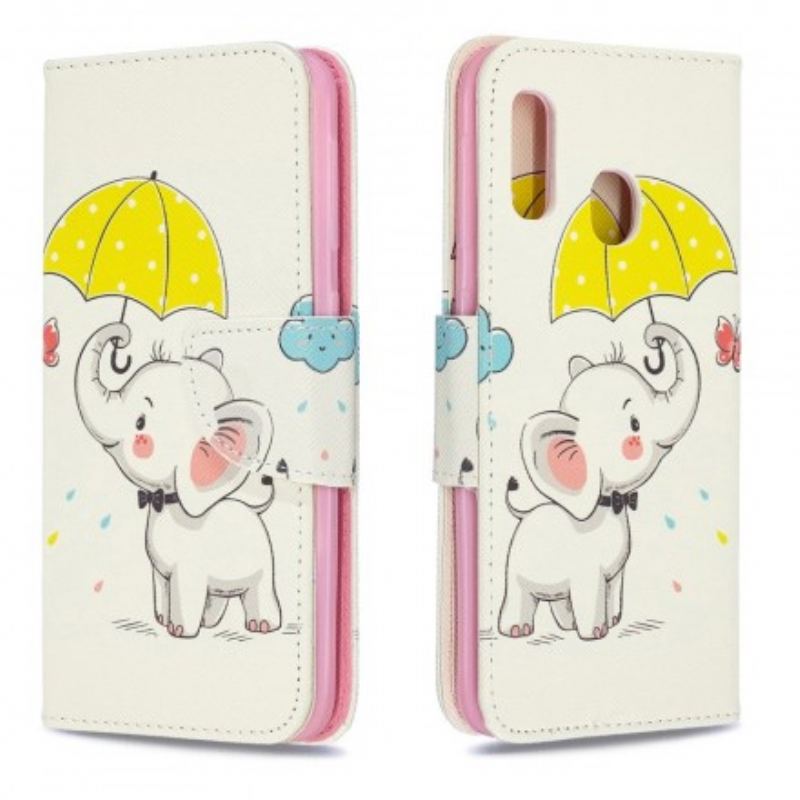 Flip Cover Samsung Galaxy A20e Baby Elefant