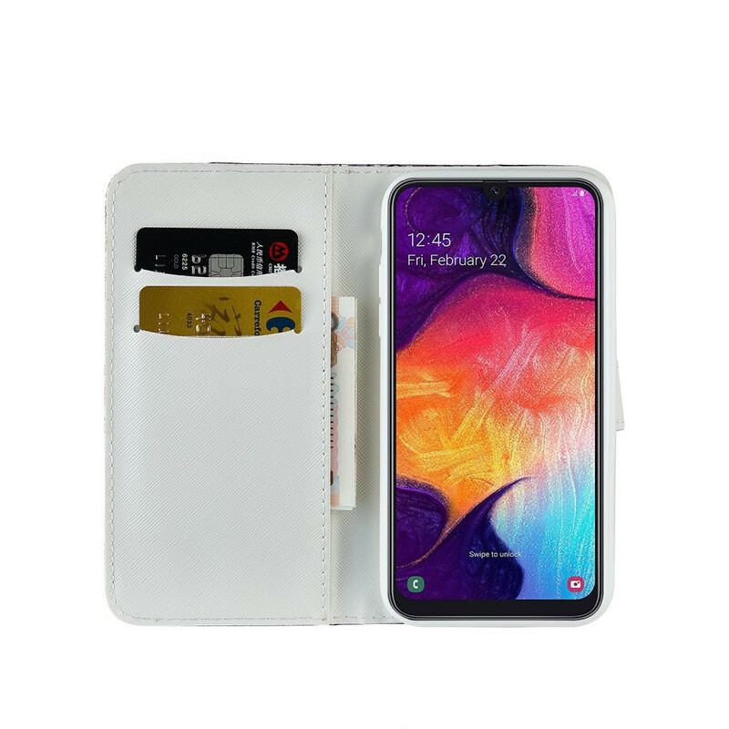 Flip Cover Samsung Galaxy A20e Krokodille Diamanter