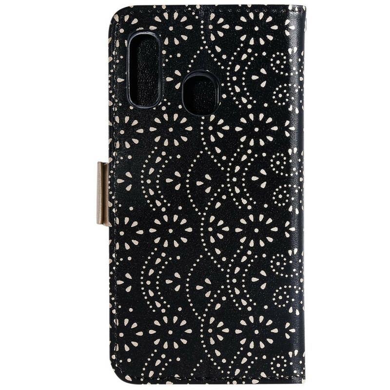 Flip Cover Samsung Galaxy A20e Med Snor Blonderrem Møntpung