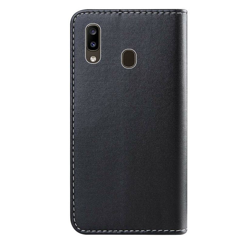 Flip Cover Samsung Galaxy A20e Trefarvet Lædereffekt