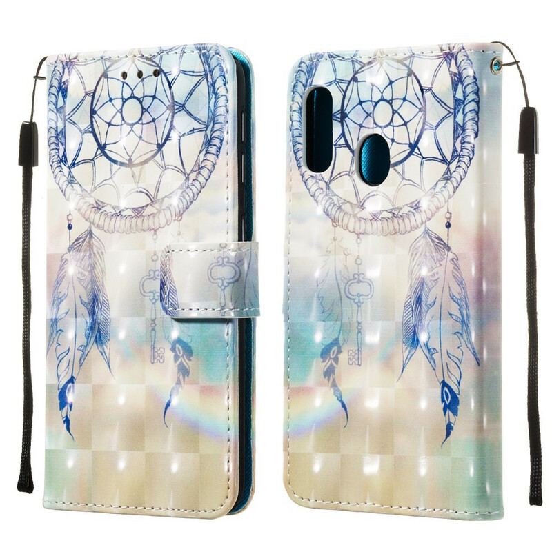 Læder Cover Samsung Galaxy A20e / A10e Akvarel Drømmefanger