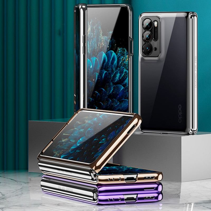 Cover Oppo Find N Gennemsigtig Med Metalfrontramme