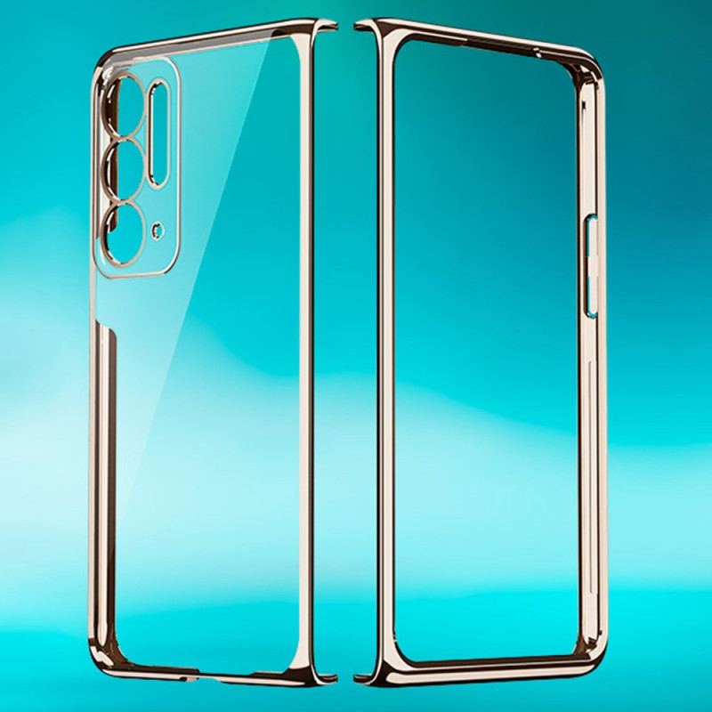 Cover Oppo Find N Gennemsigtig Med Metalfrontramme