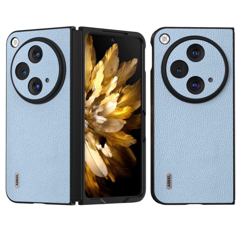 Cover Oneplus Open Telefon Etui Abeel Litchi Naturlæder