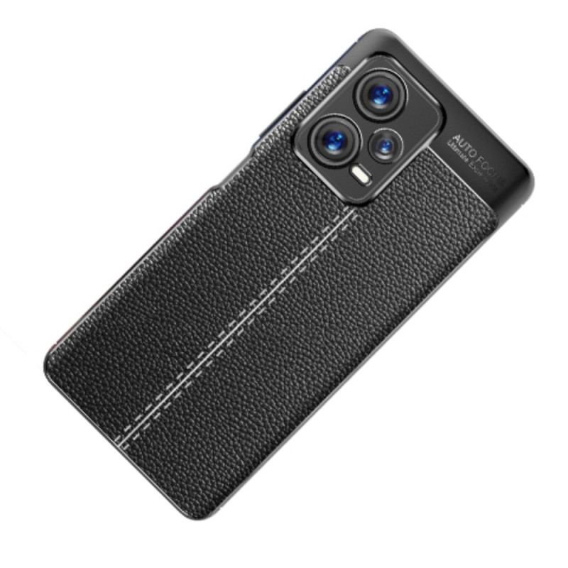 Cover Xiaomi Redmi Note 12 Pro Plus Dobbelt Linje Litchi Læder Effekt