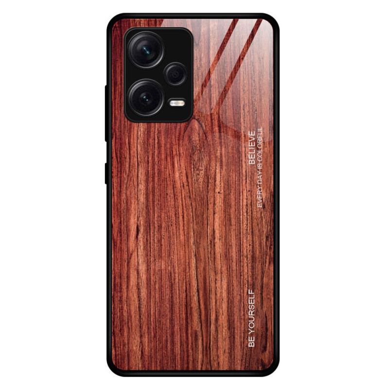 Cover Xiaomi Redmi Note 12 Pro Plus Trædesign Hærdet Glas