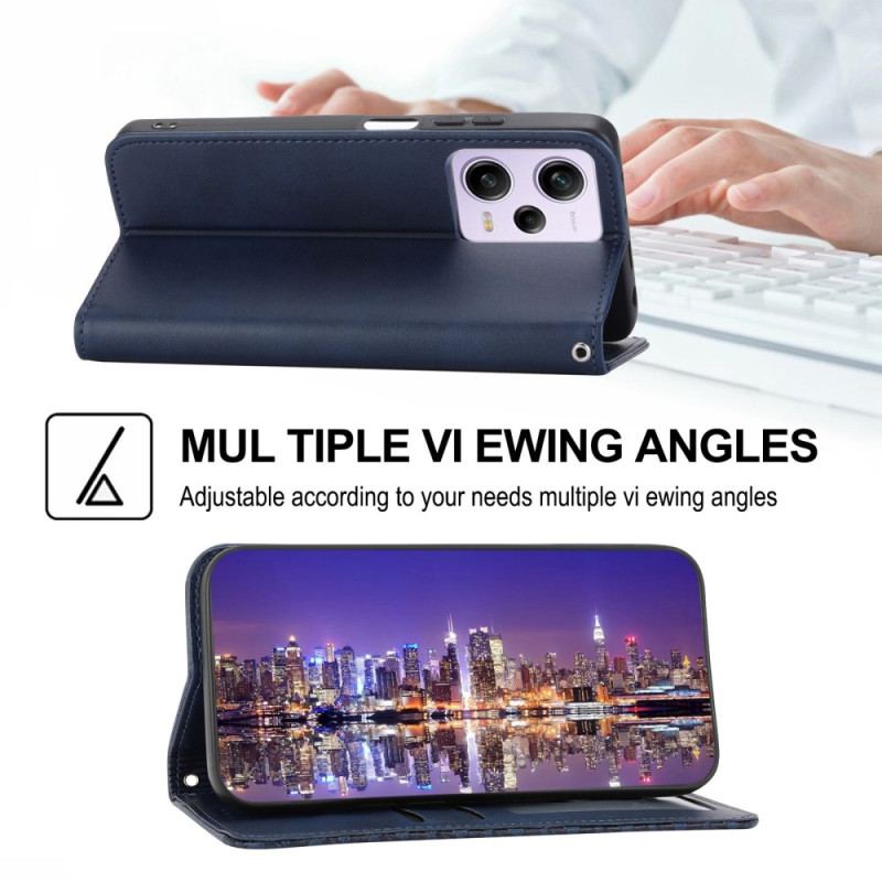 Cover Poco X5 Pro 5G Flip Cover Stil Læder 3d Mønster