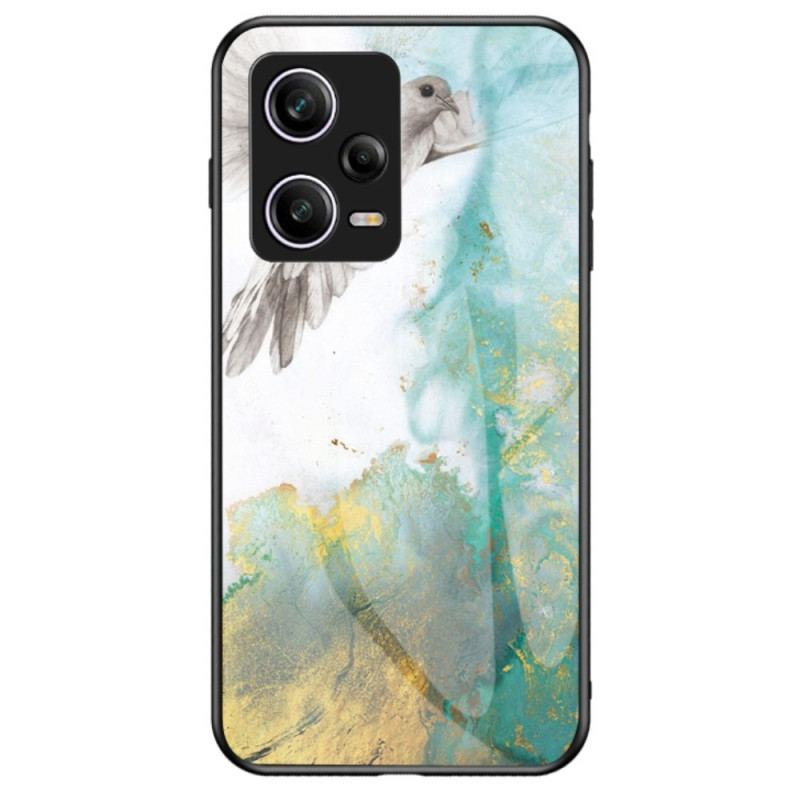 Cover Poco X5 Pro 5G Marmor Hærdet Glas