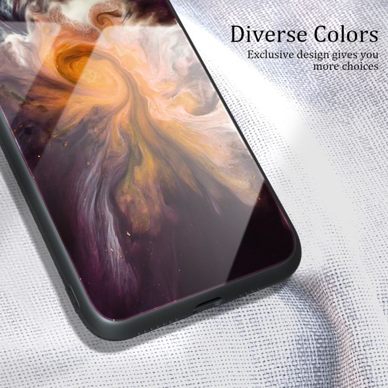 Cover Poco X5 Pro 5G Marmorfarver Hærdet Glas