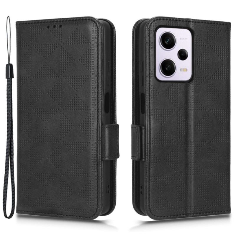 Flip Cover Poco X5 Pro 5G Trekanter Med Snor