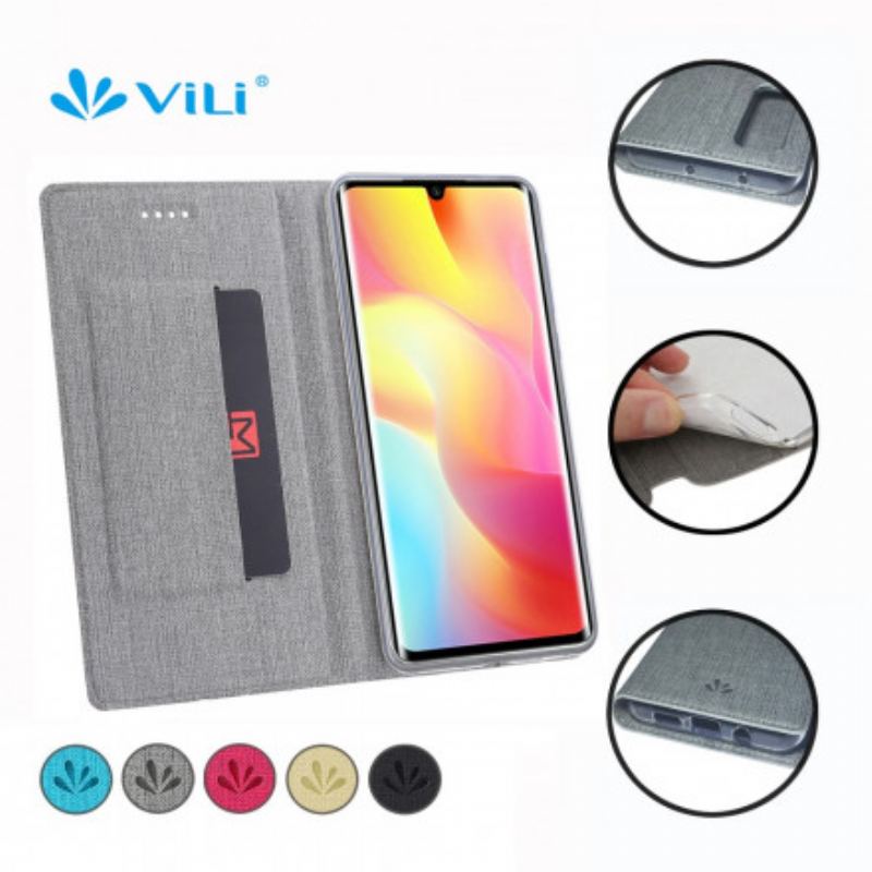 Cover Xiaomi Mi Note 10 Lite Flip Cover Tekstureret Vili Dmx