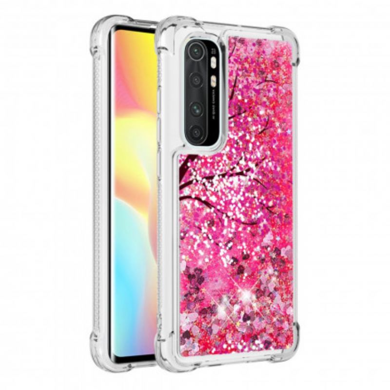 Cover Xiaomi Mi Note 10 Lite Glitter Træ