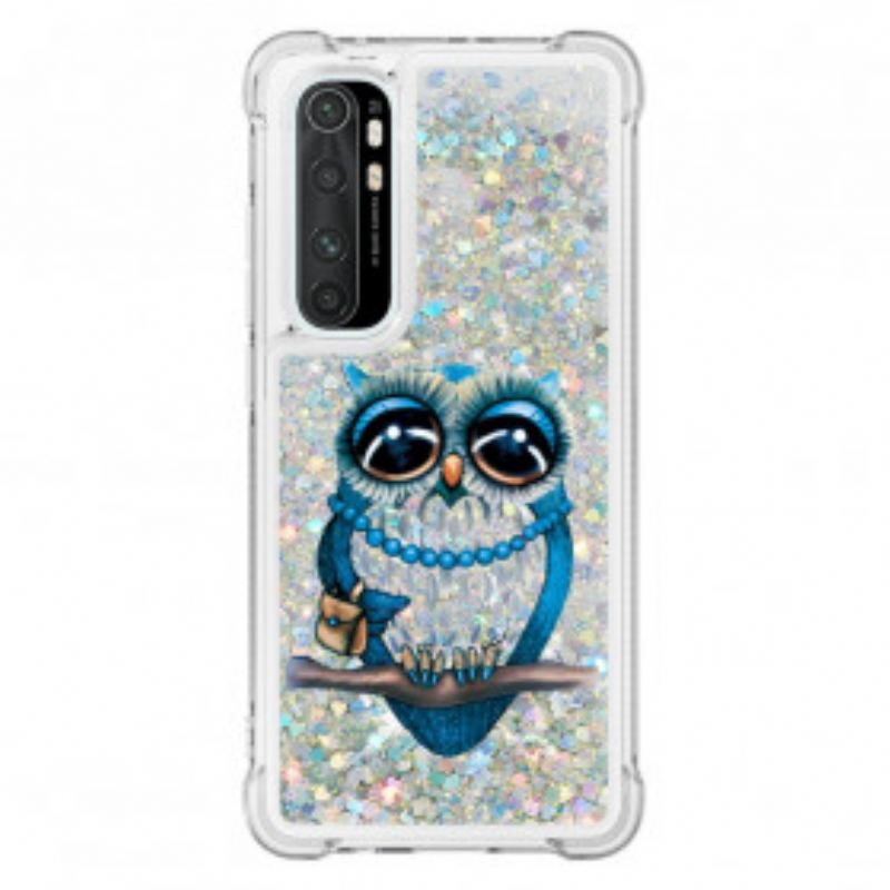 Cover Xiaomi Mi Note 10 Lite Miss Owl Pailletter