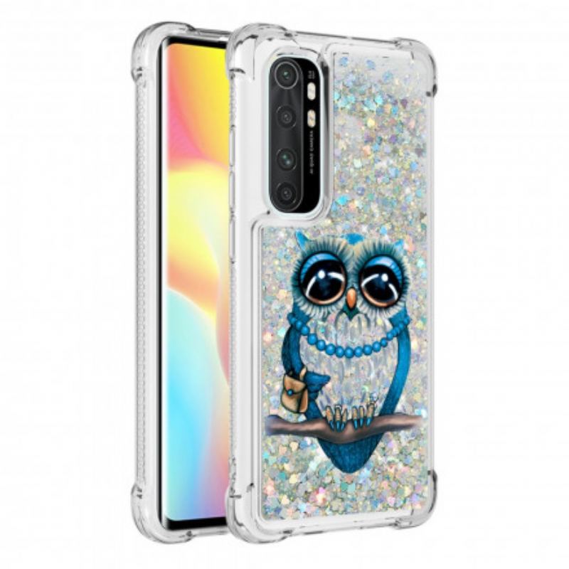 Cover Xiaomi Mi Note 10 Lite Miss Owl Pailletter