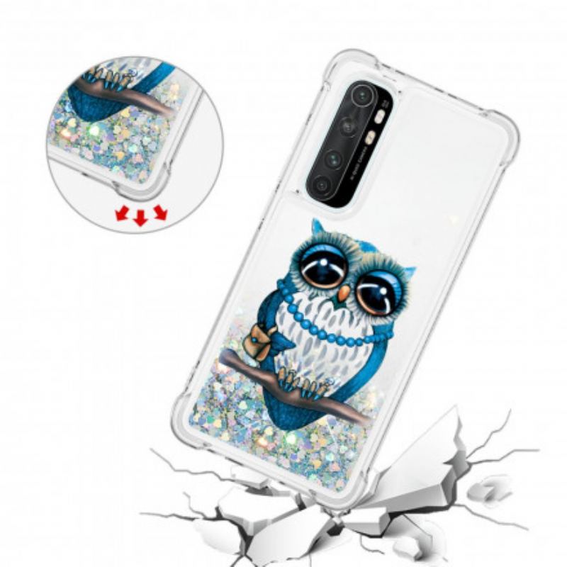 Cover Xiaomi Mi Note 10 Lite Miss Owl Pailletter