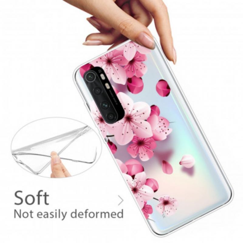 Cover Xiaomi Mi Note 10 Lite Ren Lyserød Blomst