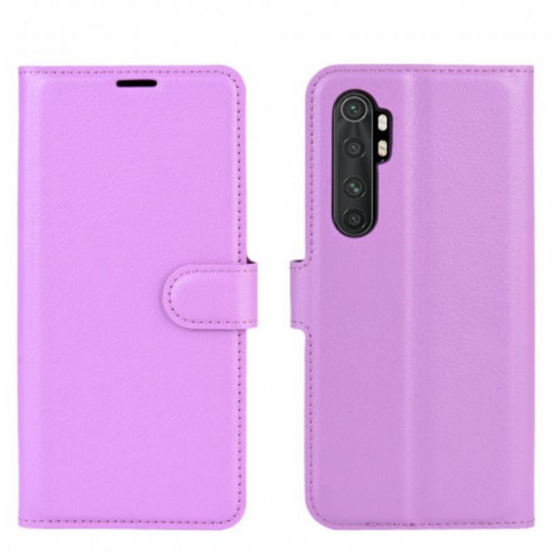 Flip Cover Xiaomi Mi Note 10 Lite Klassisk Kunstlæder