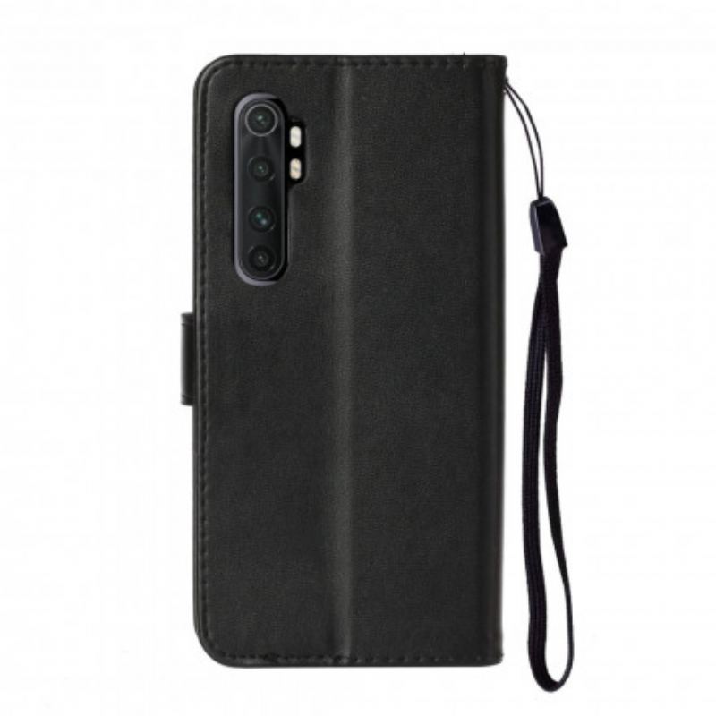 Flip Cover Xiaomi Mi Note 10 Lite Med Snor Solid Color Series Strappy