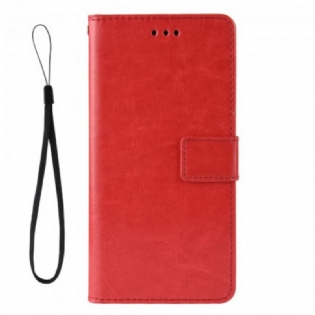 Læder Cover Xiaomi Mi Note 10 Lite Prangende Kunstlæder