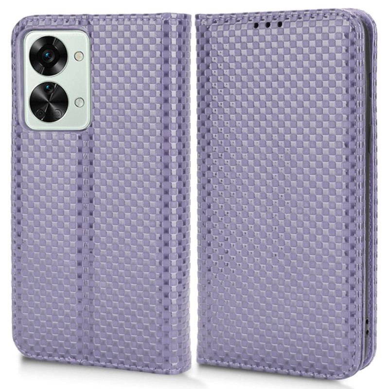 Cover OnePlus Nord 2T 5G Flip Cover Gittertekstur