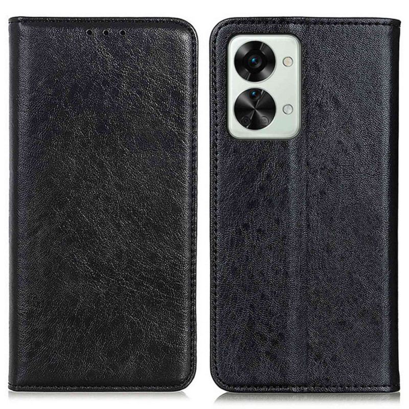 Cover OnePlus Nord 2T 5G Flip Cover Tekstureret Kunstlæder