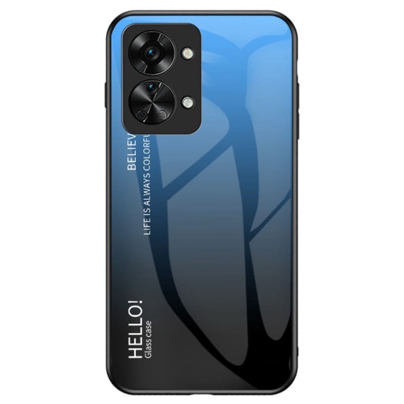 Cover OnePlus Nord 2T 5G Hærdet Glas Hej