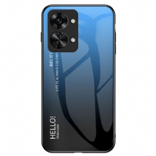 Cover OnePlus Nord 2T 5G Hærdet Glas Hej