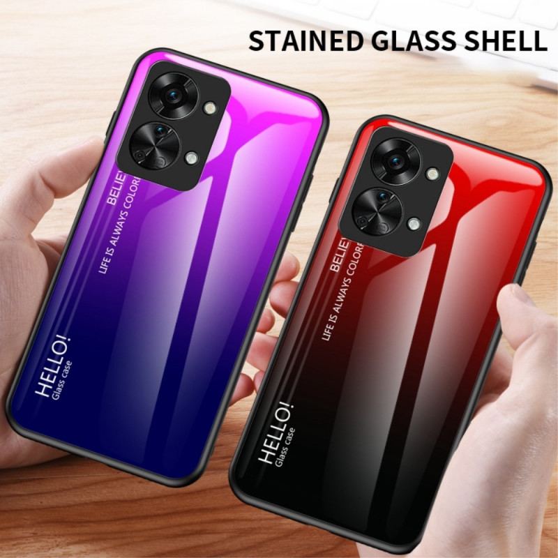 Cover OnePlus Nord 2T 5G Hærdet Glas Hej