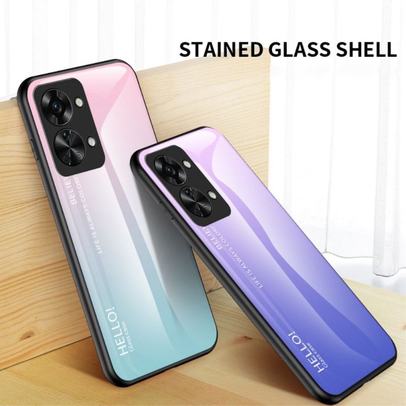 Cover OnePlus Nord 2T 5G Hærdet Glas Hej