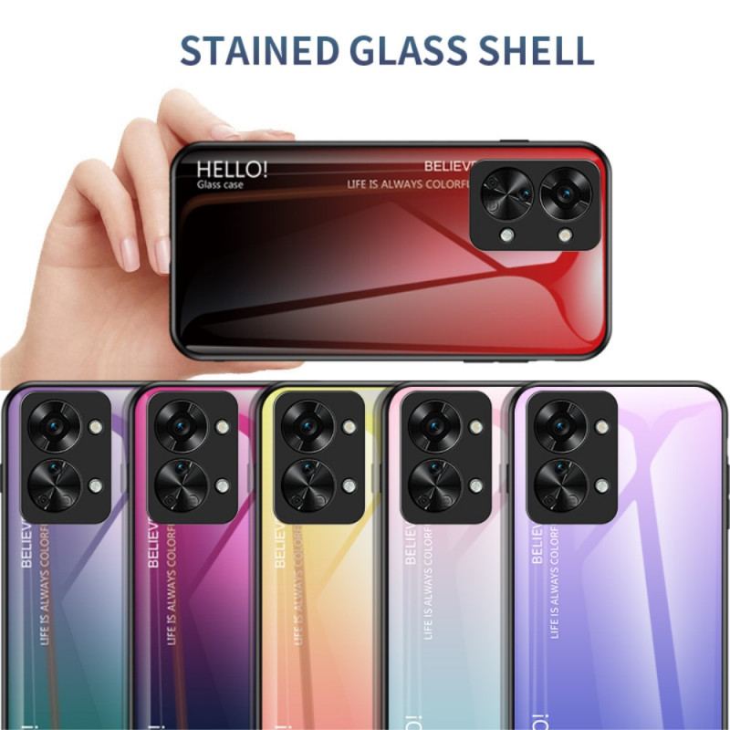 Cover OnePlus Nord 2T 5G Hærdet Glas Hej