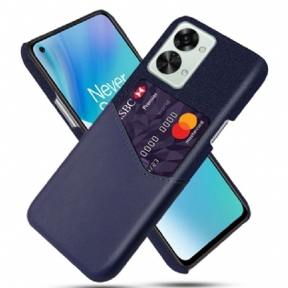 Cover OnePlus Nord 2T 5G Kortholder Klud Tekstur