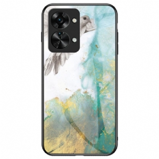 Cover OnePlus Nord 2T 5G Marmor Hærdet Glas