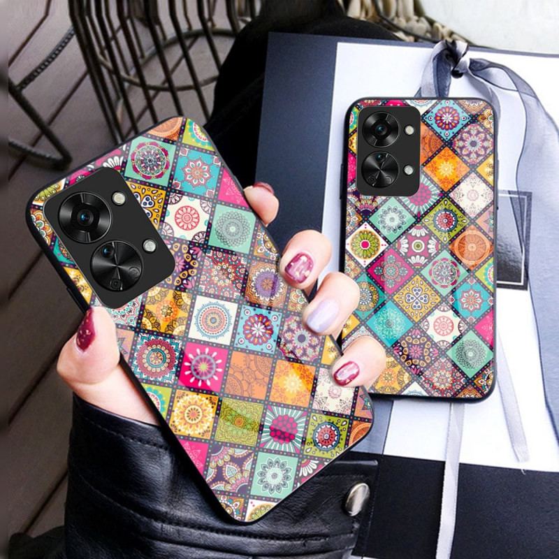 Cover OnePlus Nord 2T 5G Patchwork Magnetisk Holder