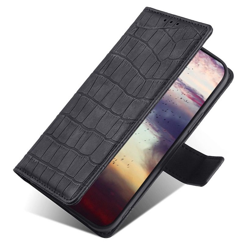 Flip Cover OnePlus Nord 2T 5G Krokodillehudstil