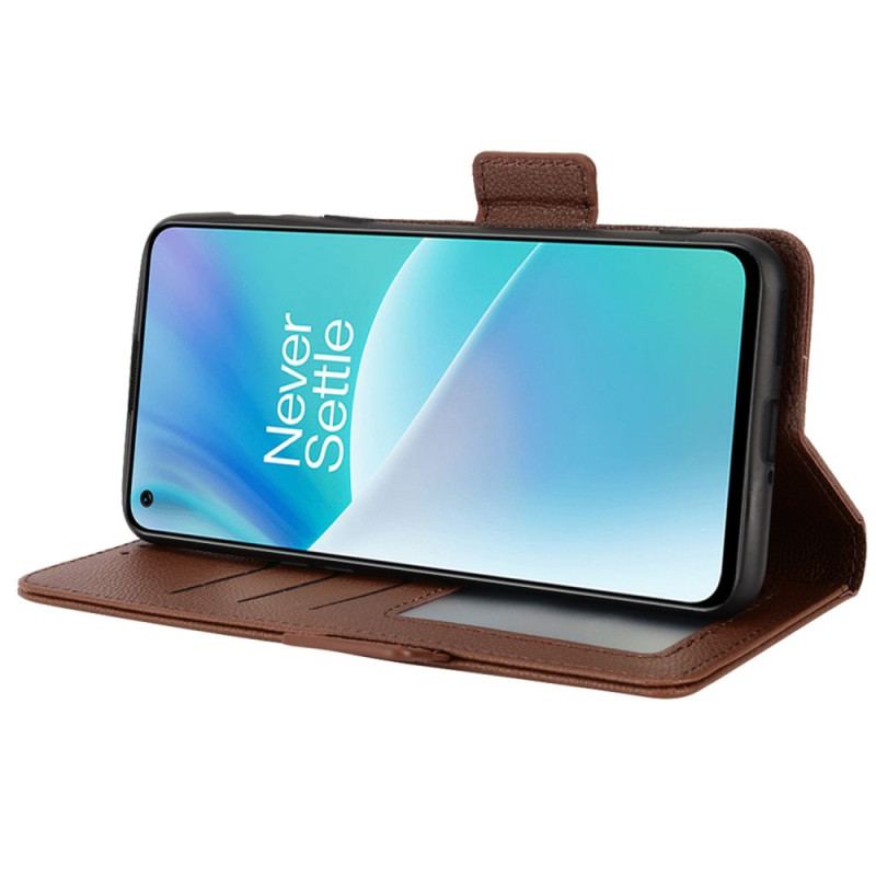 Flip Cover OnePlus Nord 2T 5G Litchi Tekstur