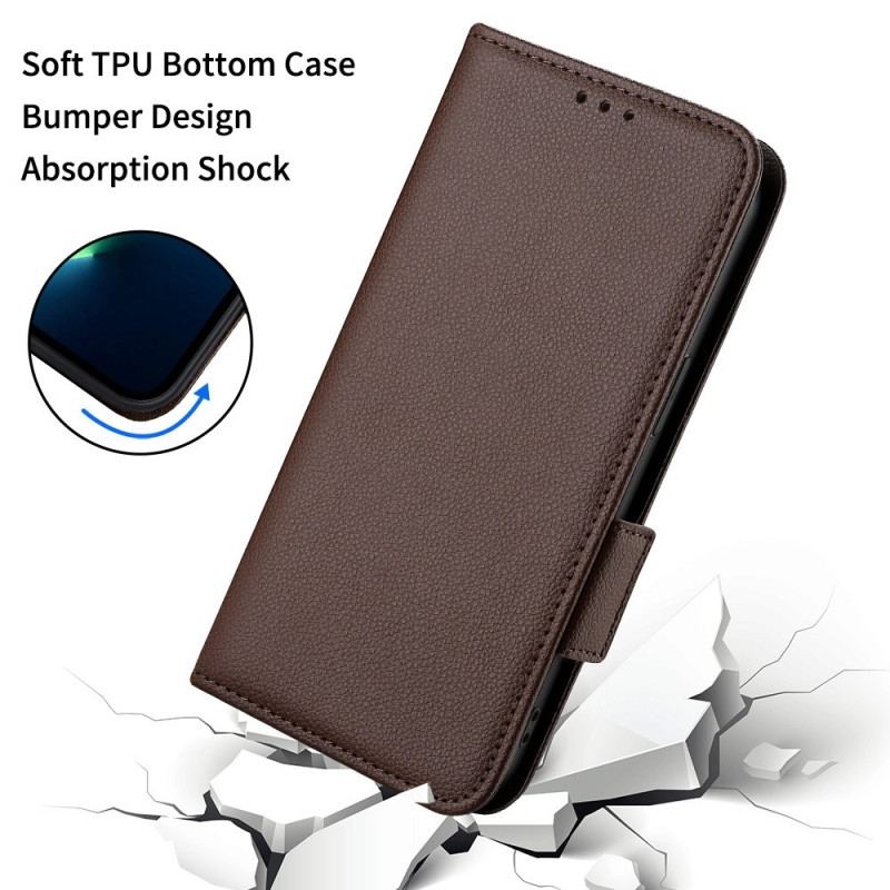 Flip Cover OnePlus Nord 2T 5G Litchi Tekstur