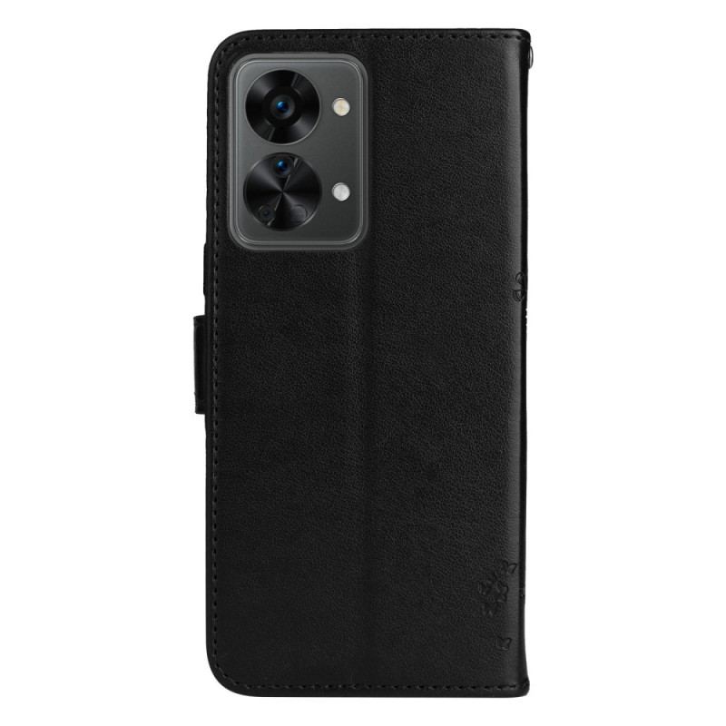 Flip Cover OnePlus Nord 2T 5G Med Snor Remkortholder