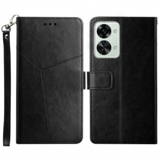Flip Cover OnePlus Nord 2T 5G Med Snor Y Strappy Design