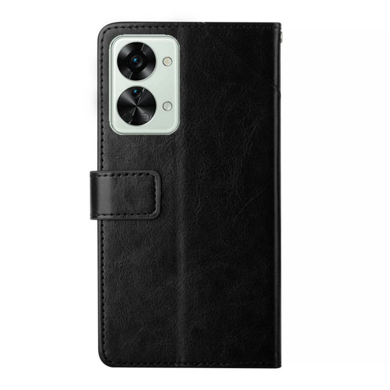 Flip Cover OnePlus Nord 2T 5G Med Snor Y Strappy Design