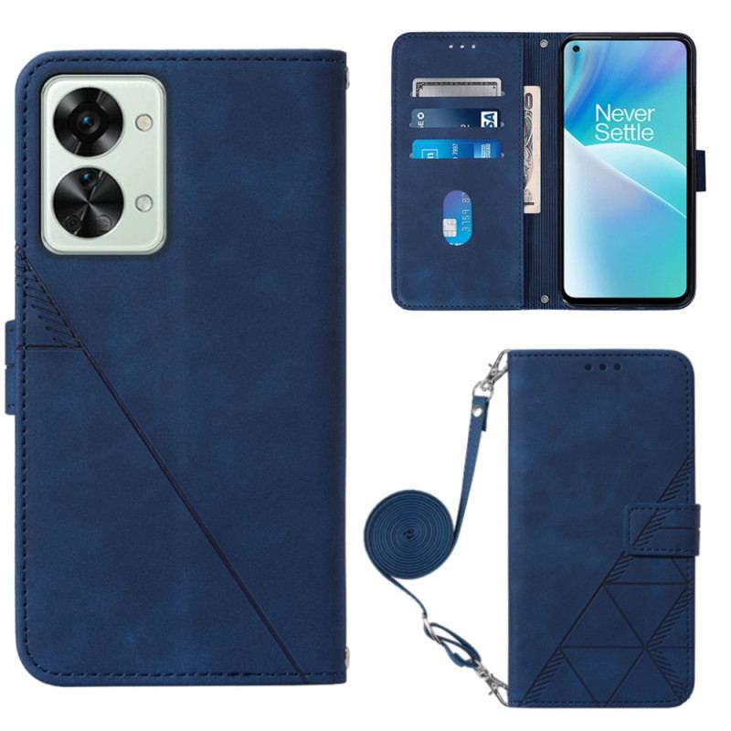 Flip Cover OnePlus Nord 2T 5G Skuldertrekanter