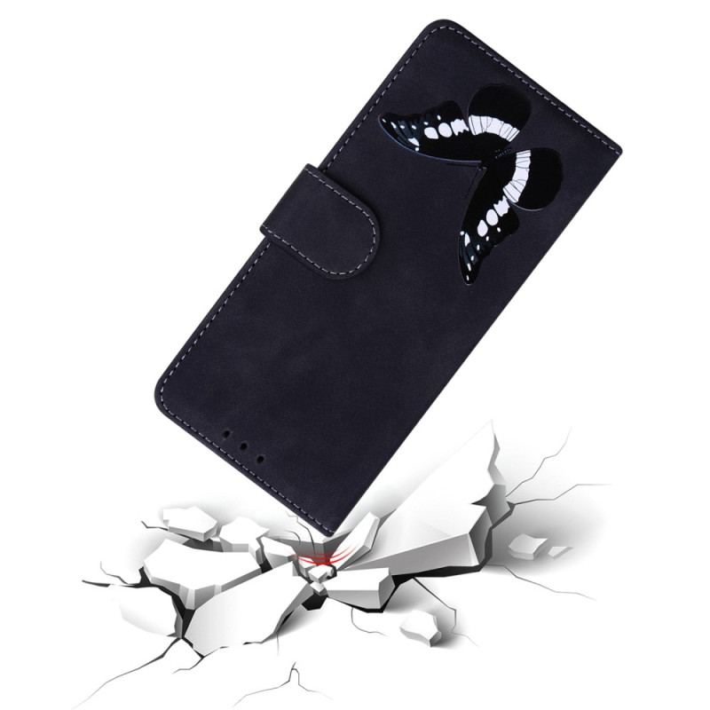 Flip Cover OnePlus Nord 2T 5G Sommerfugle Mønster