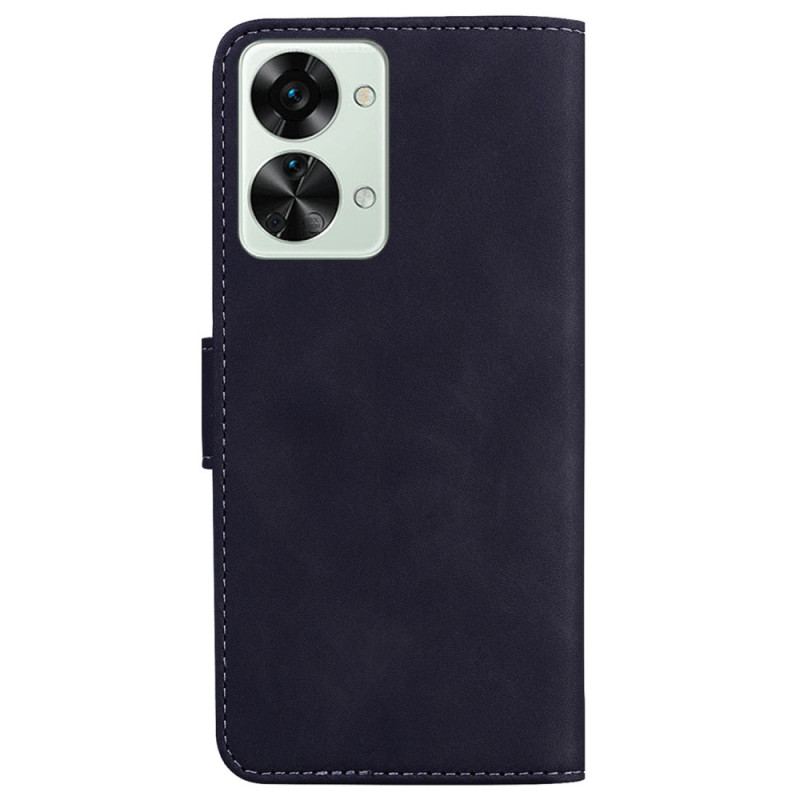 Flip Cover OnePlus Nord 2T 5G Sommerfugle Mønster