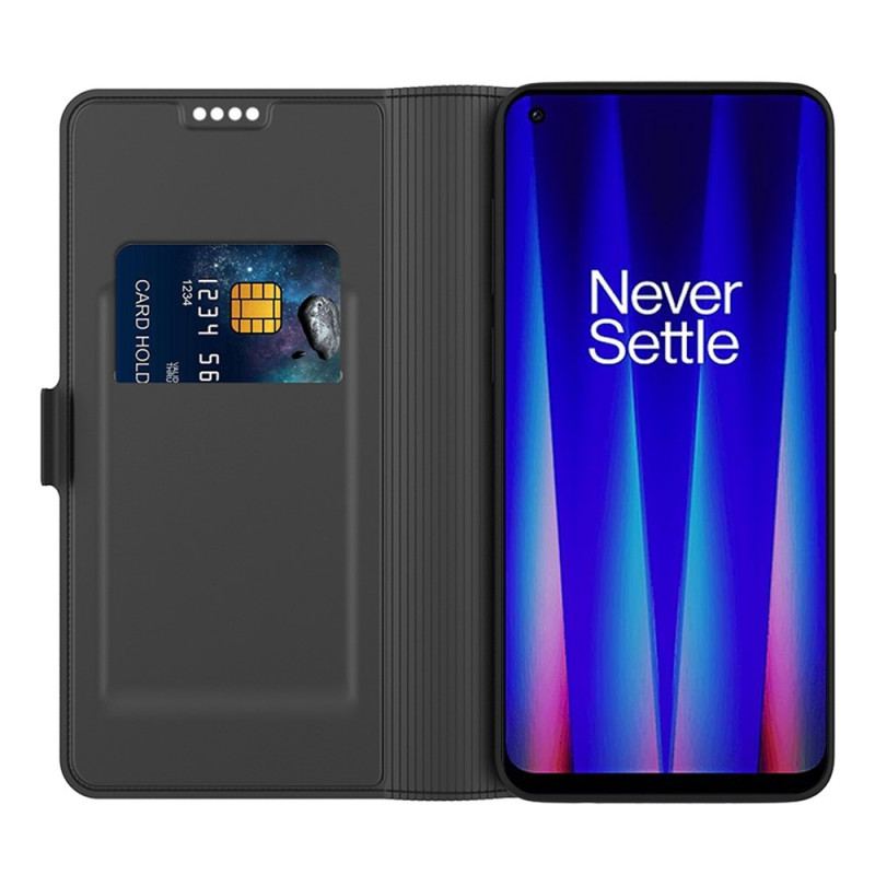 Læder Cover OnePlus Nord 2T 5G Dobbelt Lås