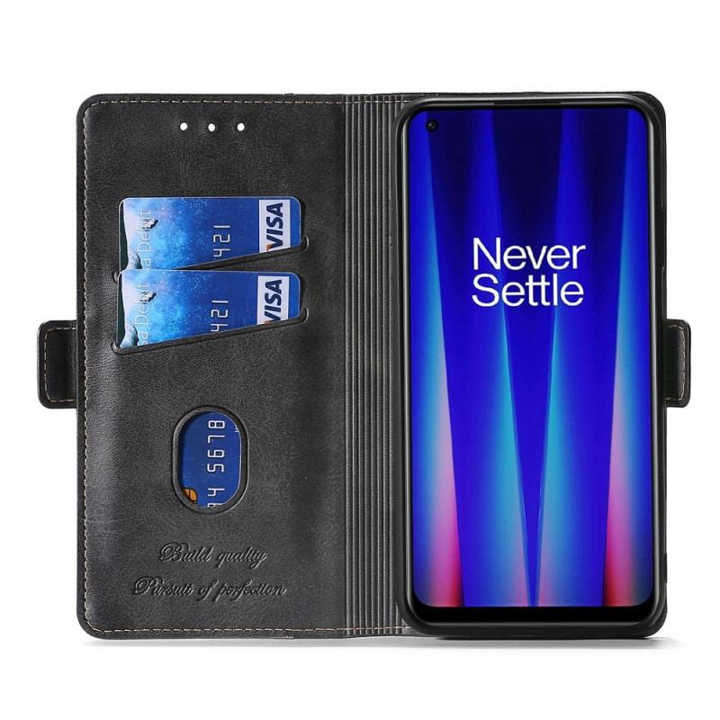 Læder Cover OnePlus Nord 2T 5G To-tonet