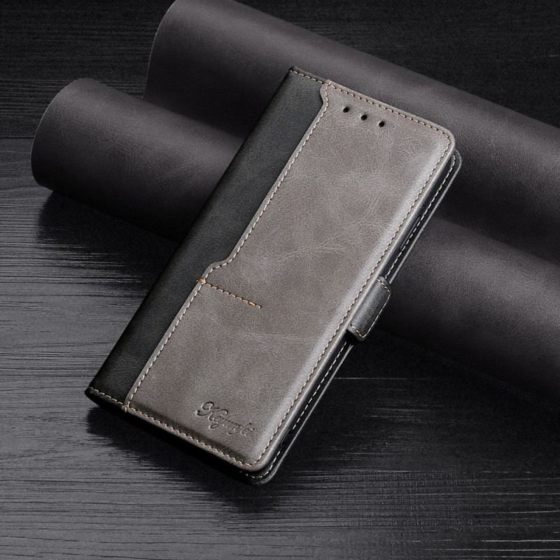 Læder Cover OnePlus Nord 2T 5G To-tonet