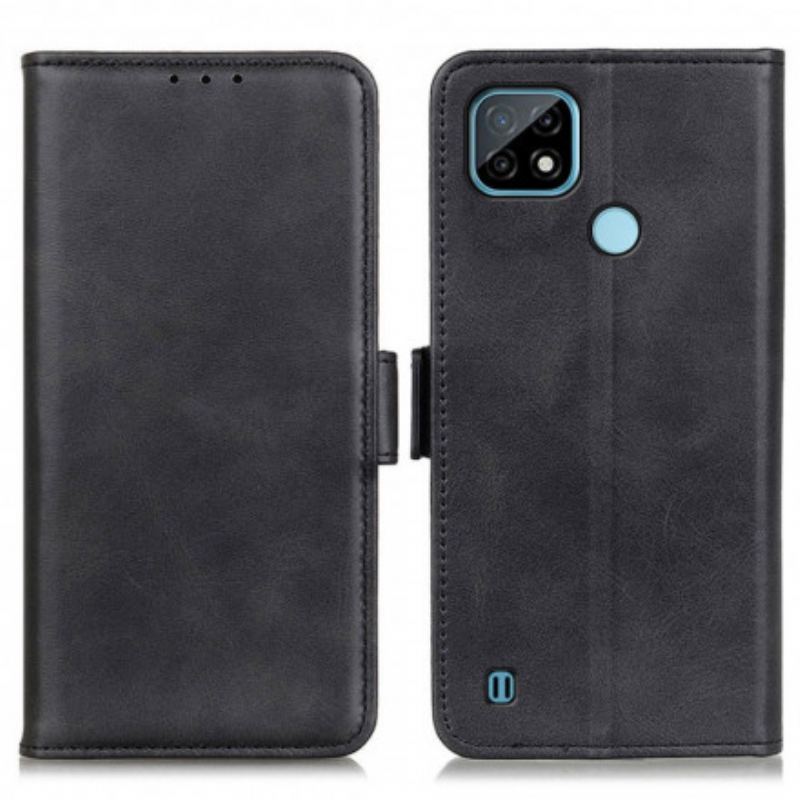 Flip Cover Realme C21 Læder Cover Dobbelt Klap