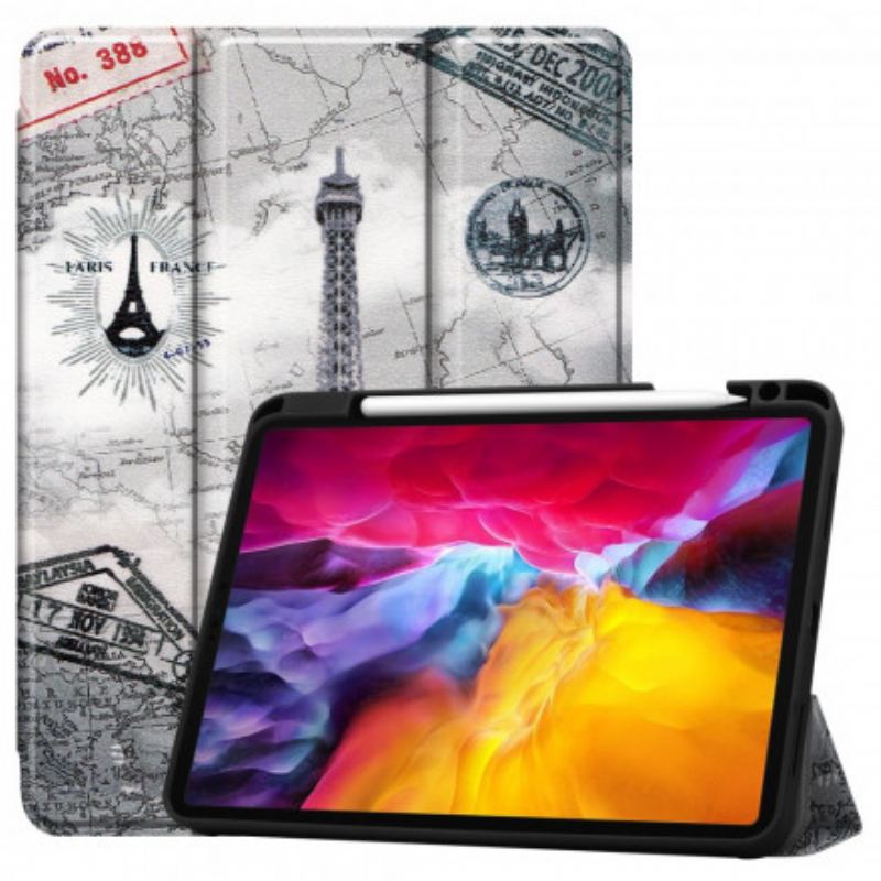 Cover iPad Pro 11" (2021) Eiffeltårnet Stylus Holder